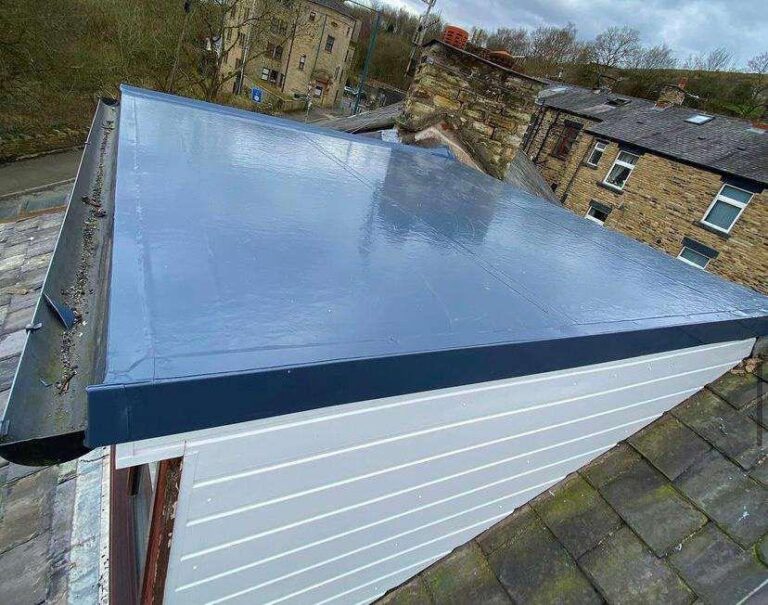 GRP (Glass reinforced plastic) flat roof